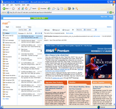 Microsoft's Mail Beta