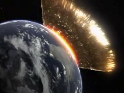 CGI Animated Meteorite Collision Simulation Video