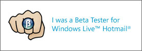 Windows Live Hotmail Beta Signature Badges