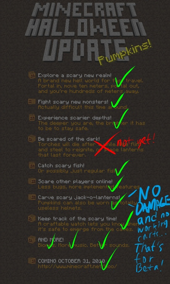 Minecraft Halloween Update