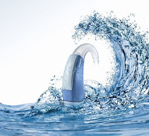 Siemens waterproof hearing instrument aquaris